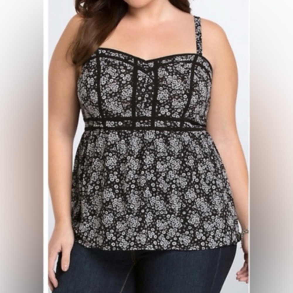 Torrid 6x Floral Chiffon Camisole